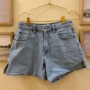 Women’s Light Blue Denim Shorts - Casual High-Rise Style